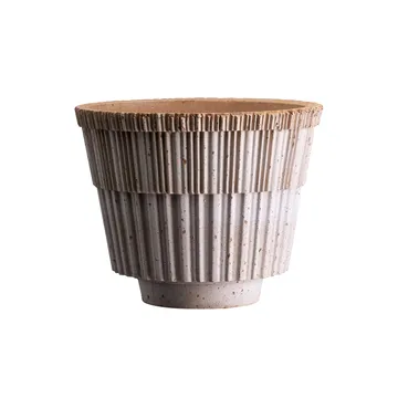 Doniczka ze spodkiem Atlas raw - Różowy, Ø25 cm - Bergs Potter