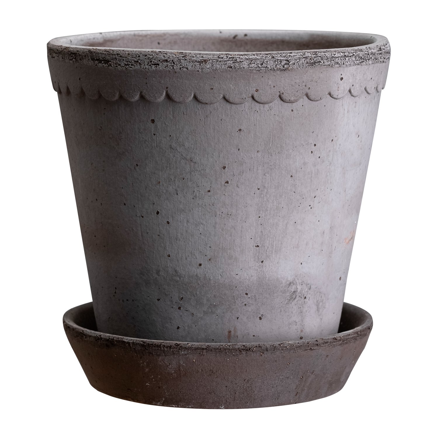Bergs Potter Helena doniczka Ø12 cm szary | Skandynawski Design | Doniczki | Szary