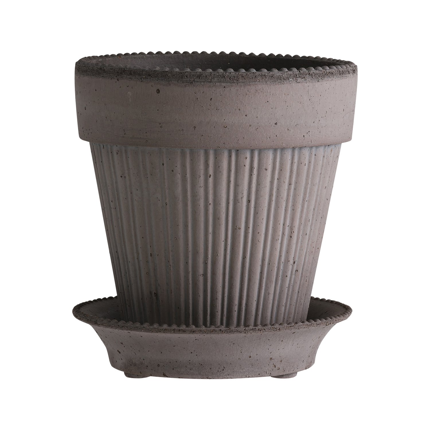 Bergs Potter Simona doniczka 14 cm szary | Skandynawski Design | Doniczki | Szary