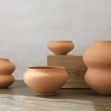 Wazon Belle raw 26 cm - Różowy - Bergs Potter