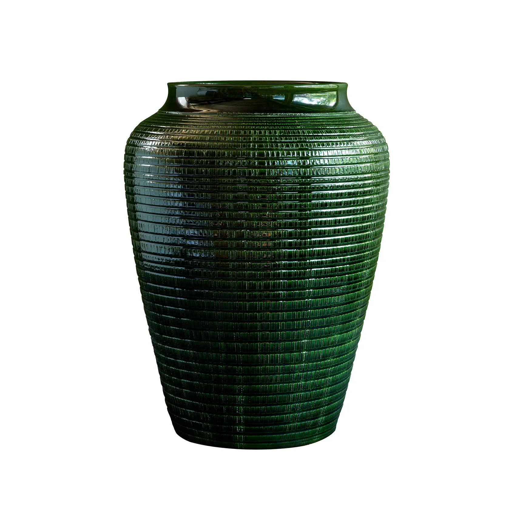 Willow przeszklony wazon 25 cm, Green emerald Bergs Potter