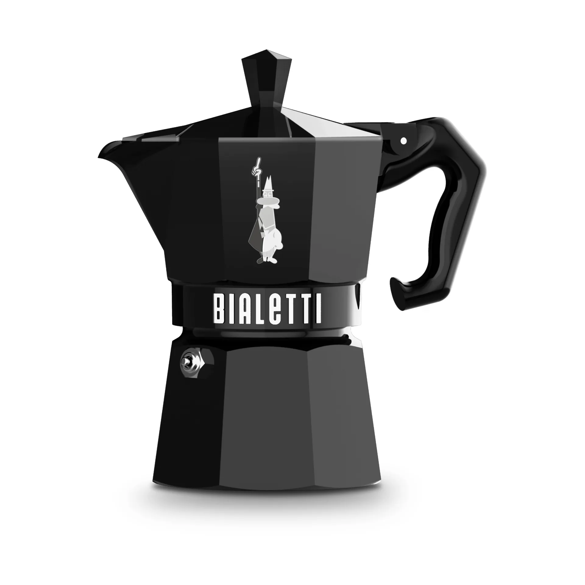 Bialetti ekskluzywny zaparzacz moka, Czarny, 3 filiżanki Bialetti
