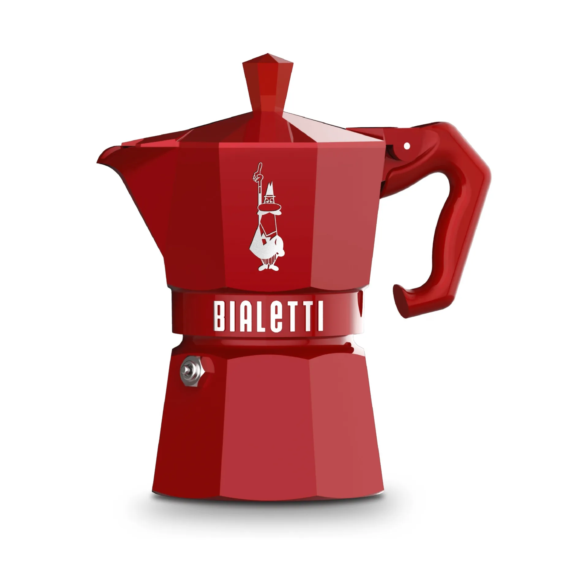 Bialetti ekskluzywny zaparzacz moka, Czerwony, 3 filiżanki Bialetti