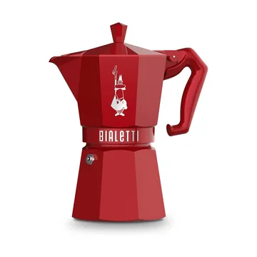 Bialetti ekskluzywny zaparzacz moka - Czerwony, 6 filiżanek - Bialetti