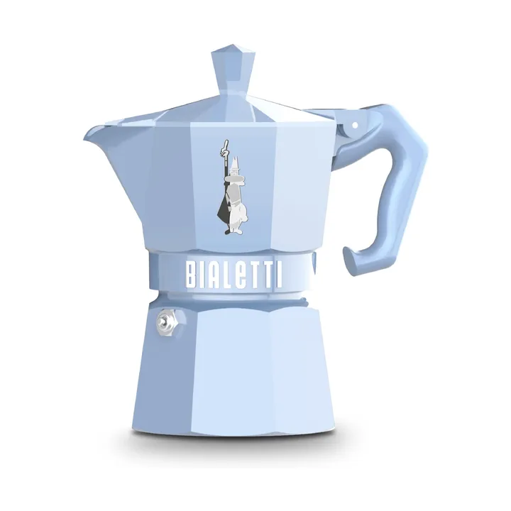 Bialetti ekskluzywny zaparzacz moka - Jasnoniebieski, 3 filiżanki - Bialetti
