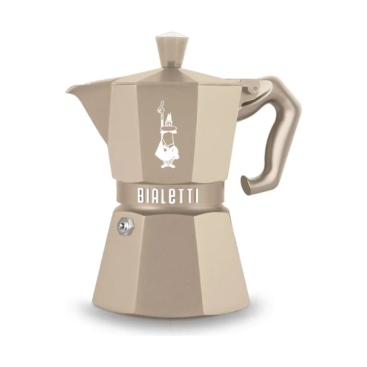 Bialetti exclusive moka na indukcję - Beżowy, 3 filiżanki - Bialetti