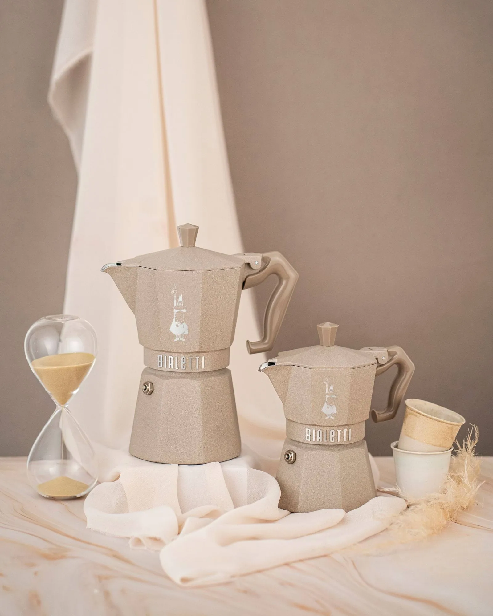 Bialetti exclusive moka na indukcję, Beżowy, 3 filiżanki Bialetti