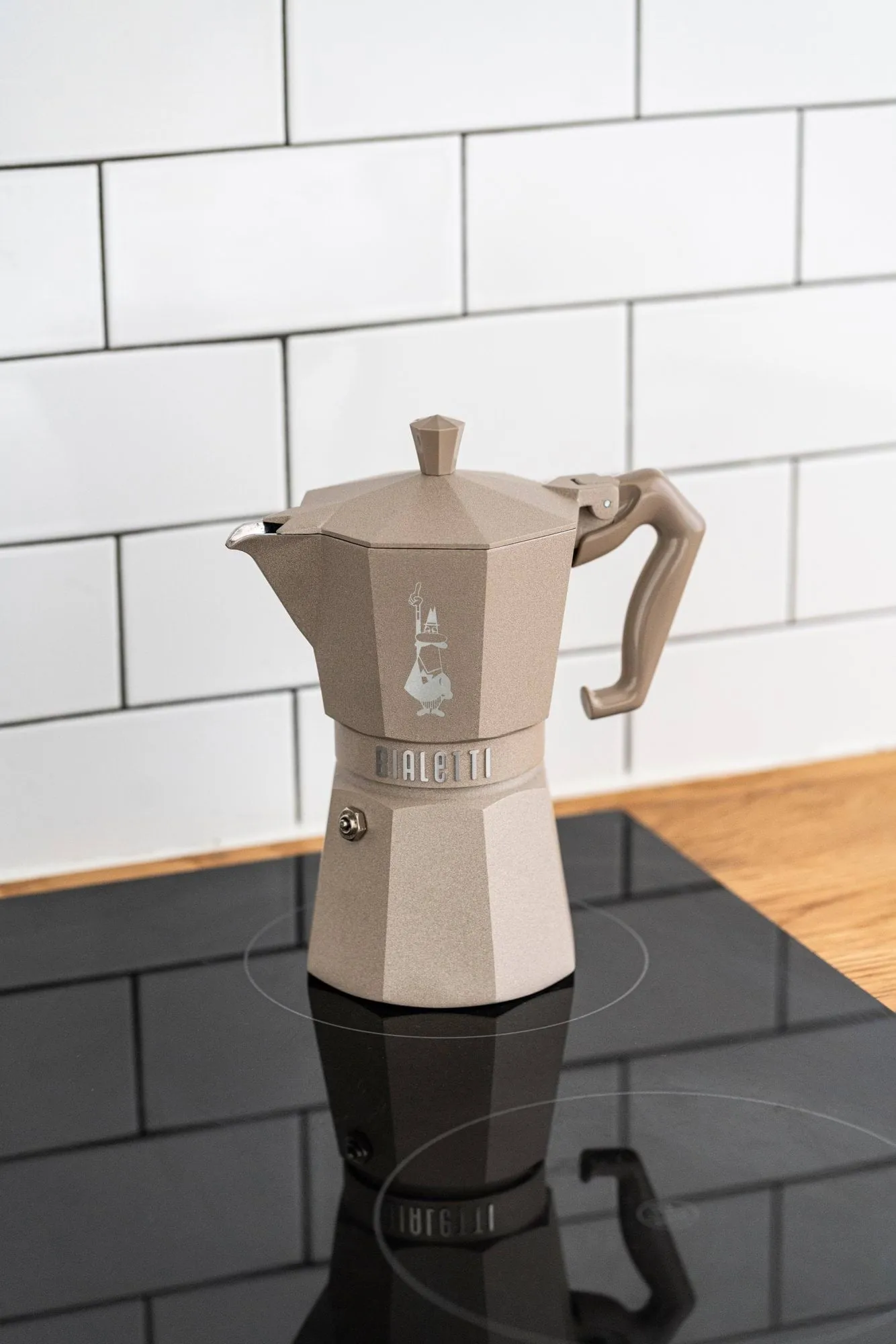 Bialetti exclusive moka na indukcję, Beżowy, 6 filiżanek Bialetti