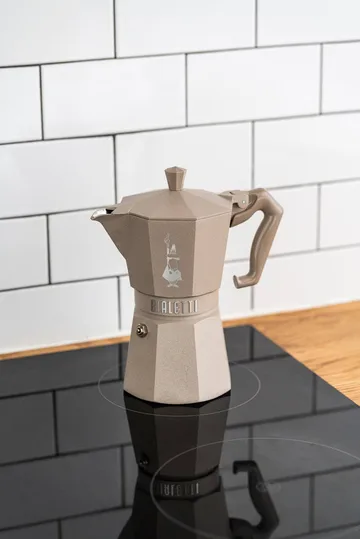 Bialetti exclusive moka na indukcję - Beżowy, 6 filiżanek - Bialetti