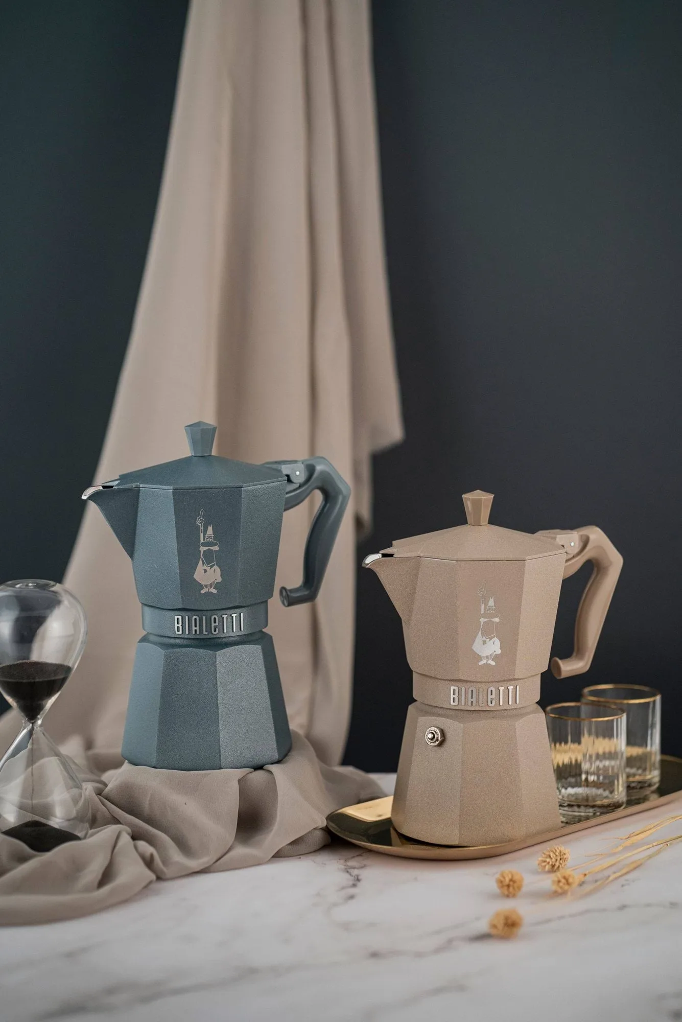 Bialetti exclusive moka na indukcję, Beżowy, 6 filiżanek Bialetti