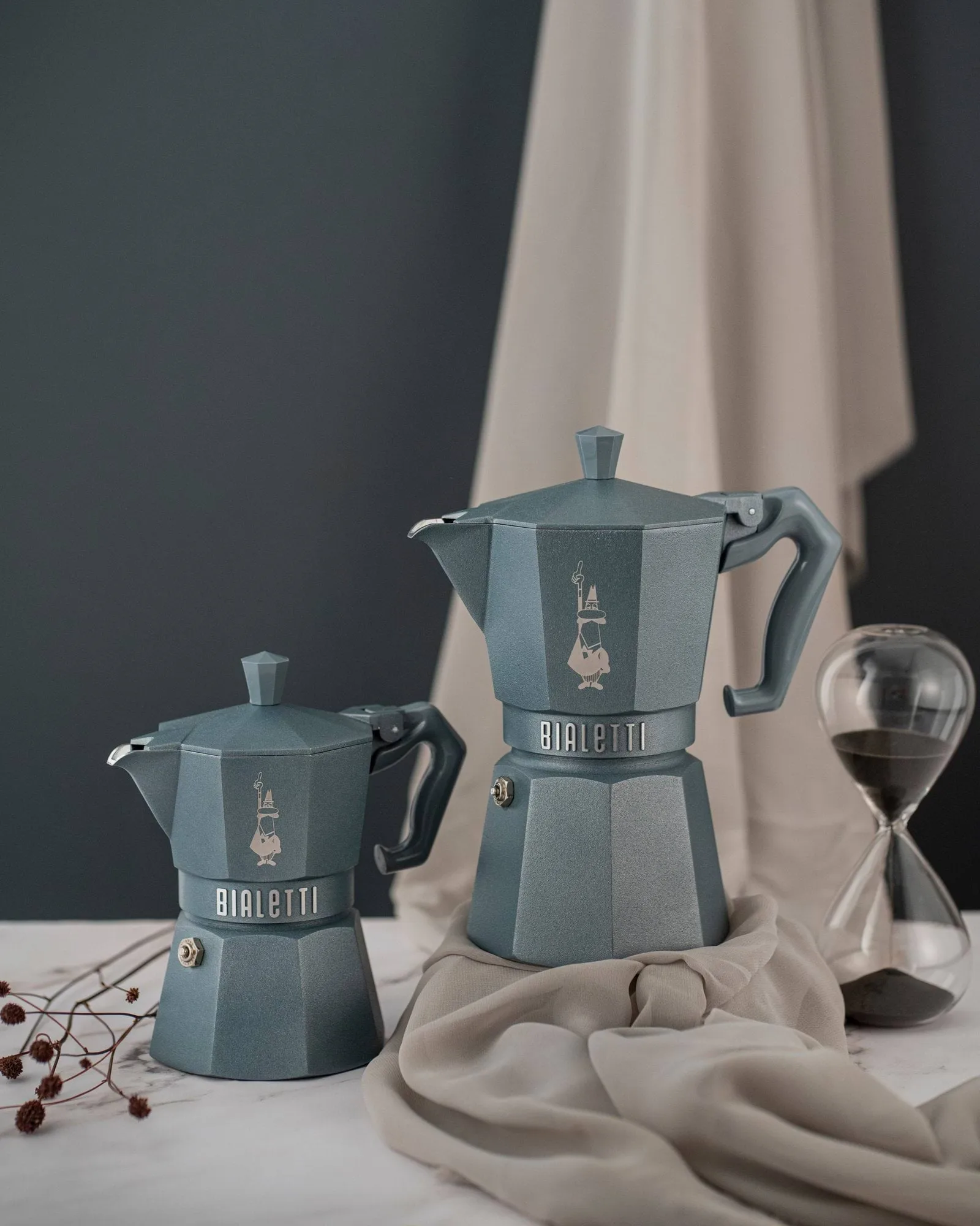 Bialetti exclusive moka na indukcję, Szary, 3 filiżanki Bialetti