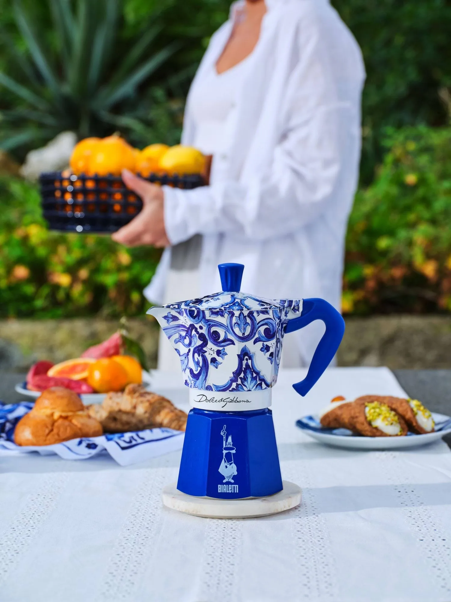 Kawiarka Bialetti x Dolce & Gabbana, Mediterraneo, 3 filiżanki Bialetti