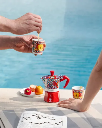 Kawiarka Bialetti x Dolce & Gabbana - Sycylijski wózek, 6 filiżanek - Bialetti