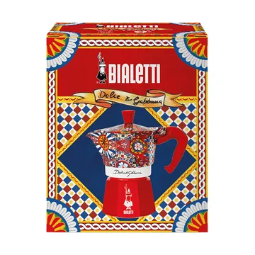 Kawiarka Bialetti x Dolce & Gabbana - Wózek sycylijski, 3 filiżanki - Bialetti