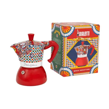 Kawiarka indukcyjna Bialetti x Dolce & Gabbana - Sycylijski wózek, 4 filiżanki - Bialetti