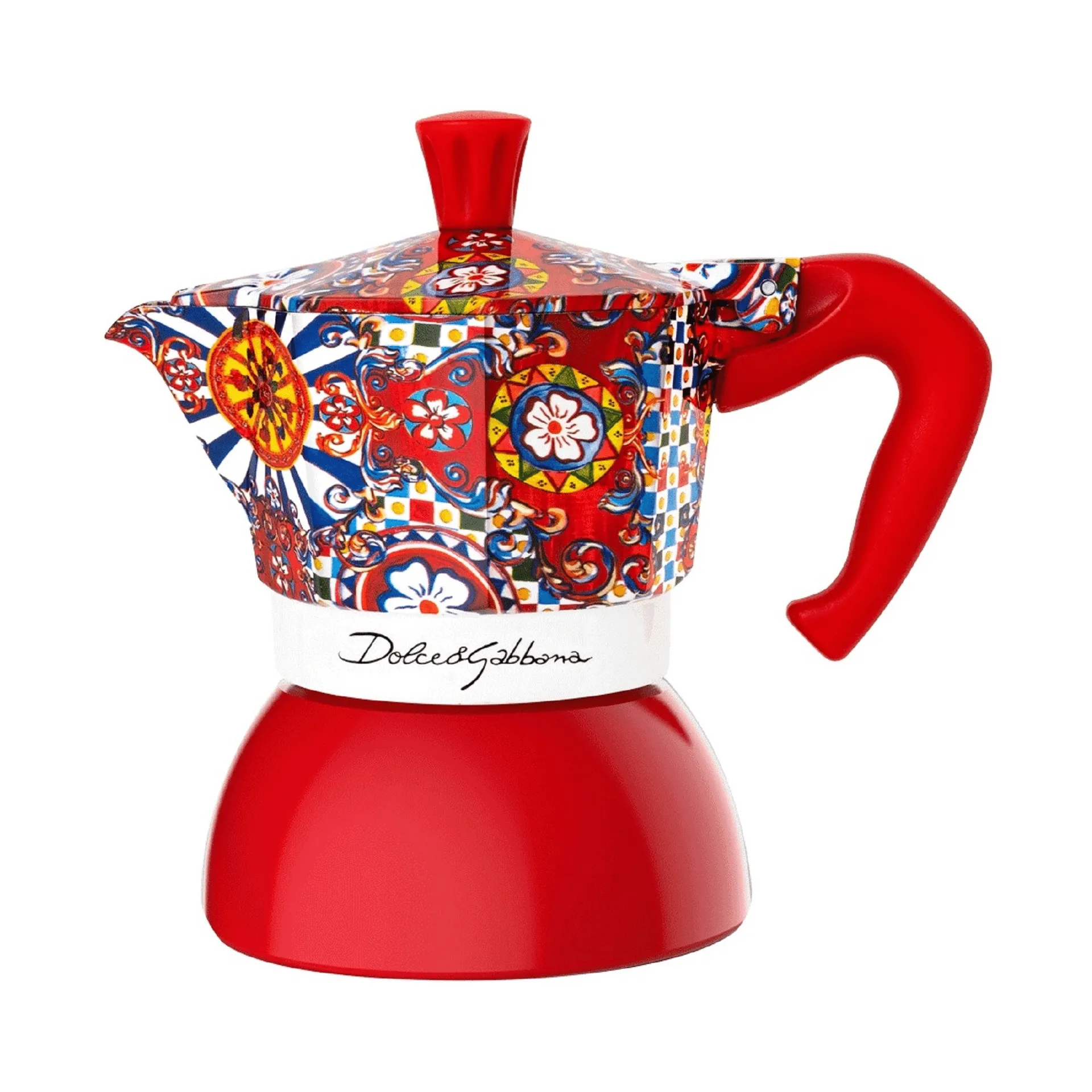Kawiarka indukcyjna Bialetti x Dolce & Gabbana, Wózek sycylijski, 2 filiżanki Bialetti