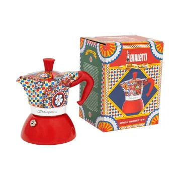 Kawiarka indukcyjna Bialetti x Dolce & Gabbana - Wózek sycylijski, 2 filiżanki - Bialetti