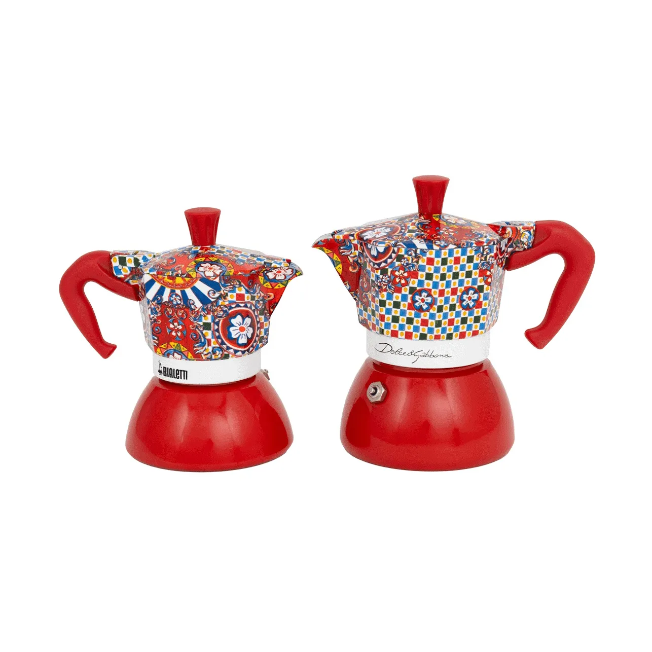 Kawiarka indukcyjna Bialetti x Dolce & Gabbana, Wózek sycylijski, 2 filiżanki Bialetti