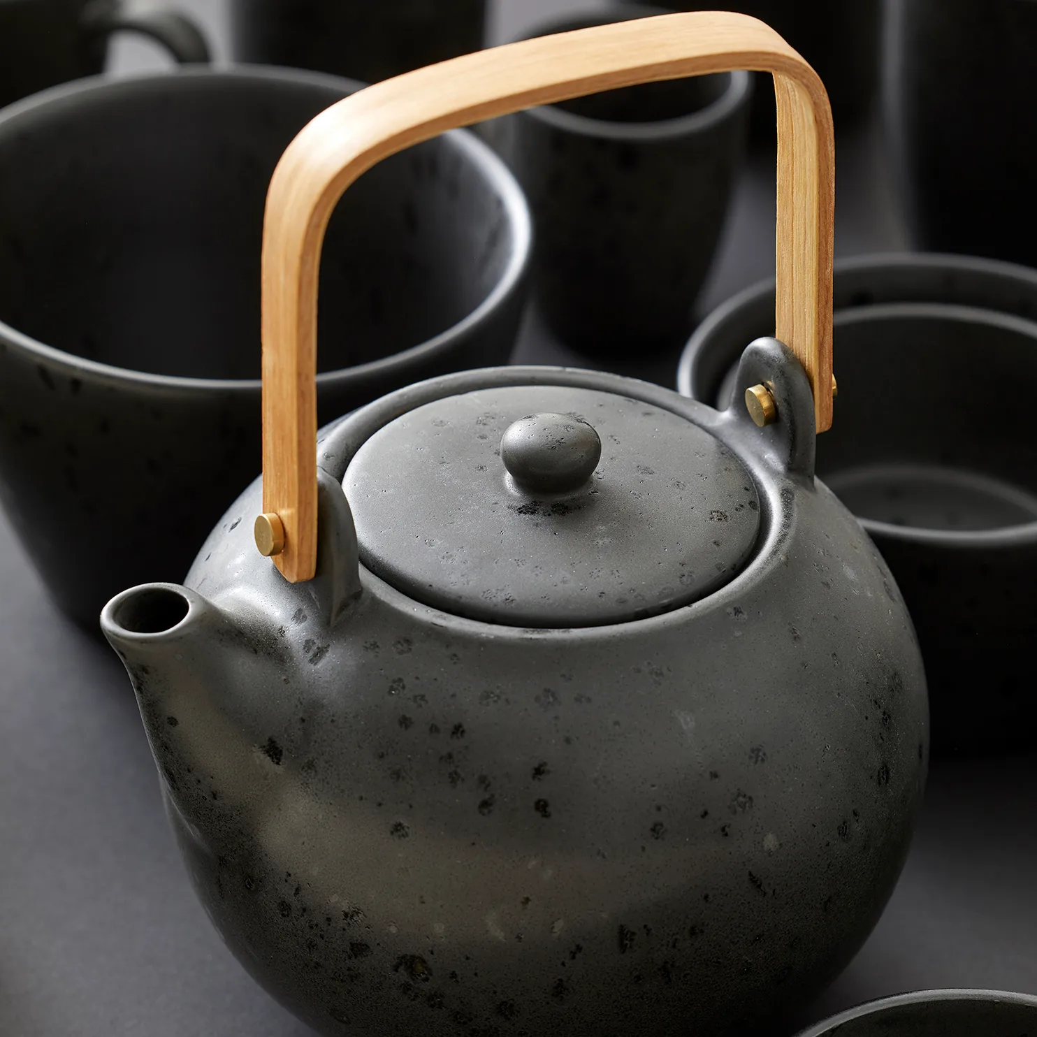 Bitz dzbanek do herbaty 1,2 l matowy, Czarny Bitz