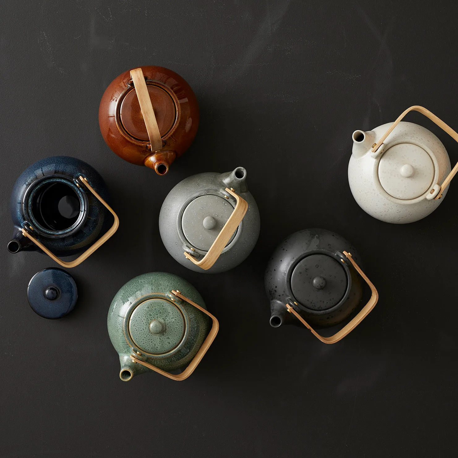 Bitz dzbanek do herbaty 1,2 l matowy, Czarny Bitz