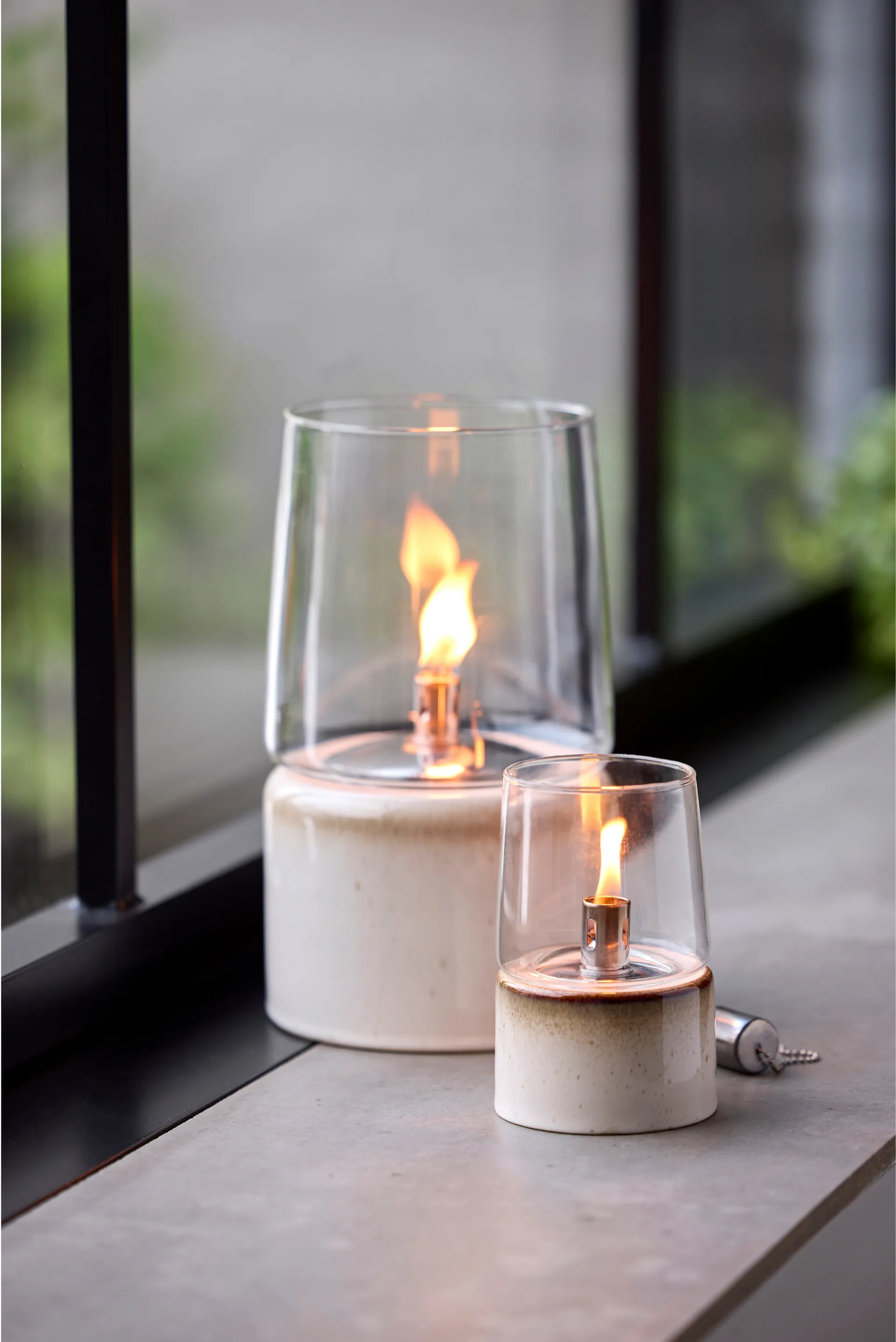 Bitz Gastro lampa naftowa Ø8,5x14 cm, Kremowa Bitz