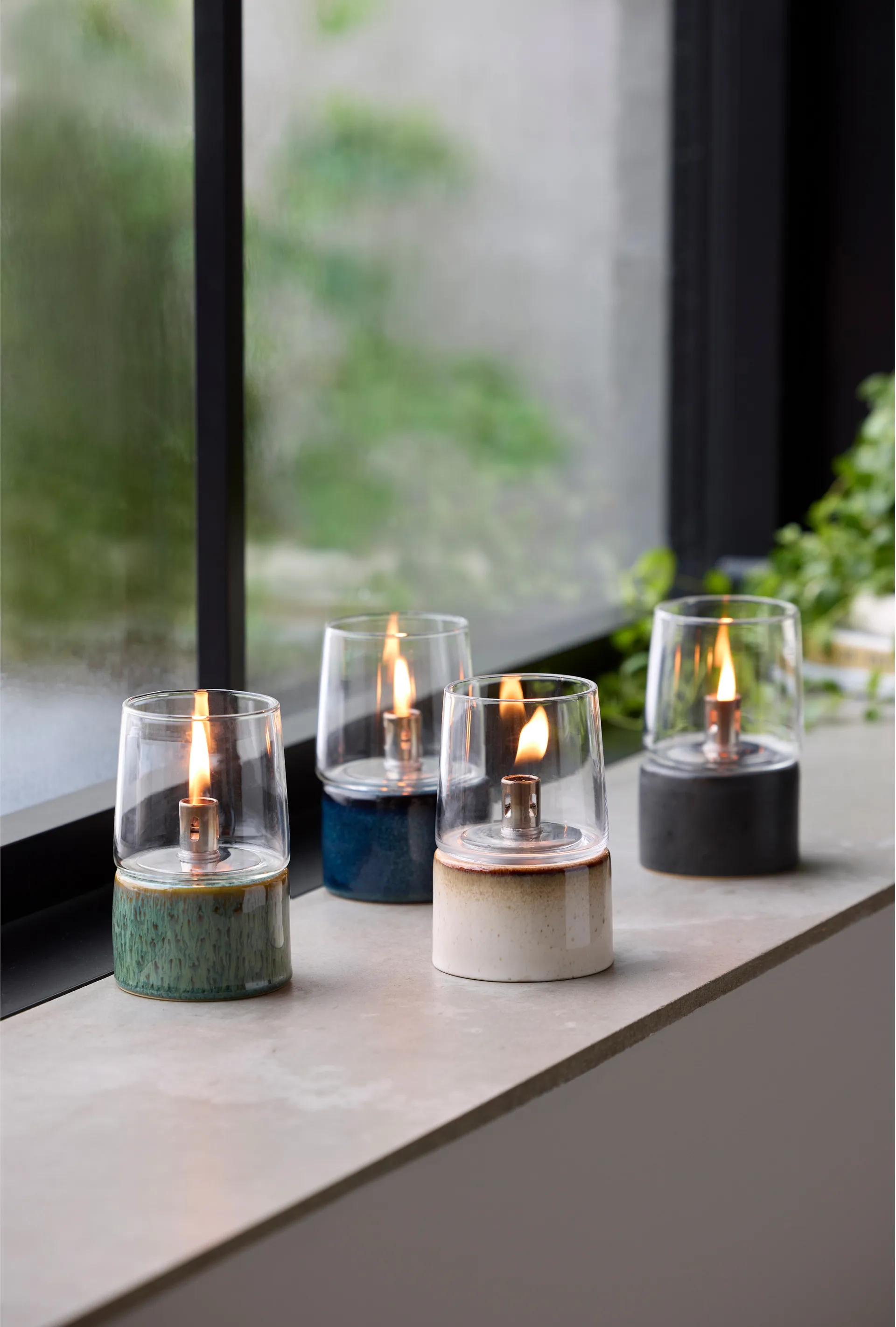 Bitz Gastro lampa naftowa Ø8,5x14 cm, Niebieska Bitz