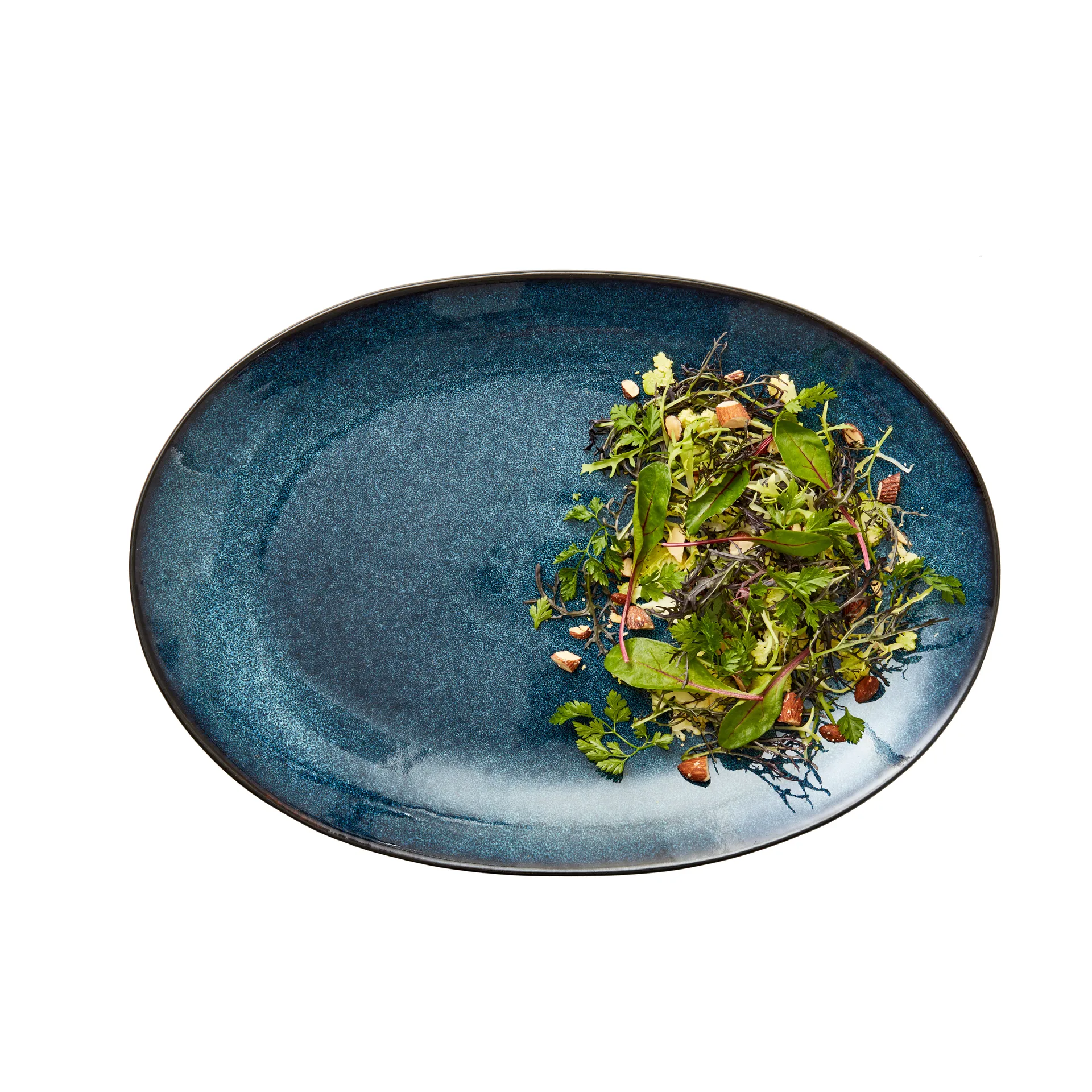 Bitz talerz owalny 25x36 cm, Czarny-ciemnoniebieski Bitz