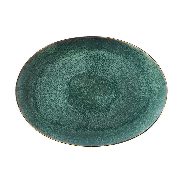 Bitz talerz owalny  45x34 cm - Czarny-zielony - Bitz