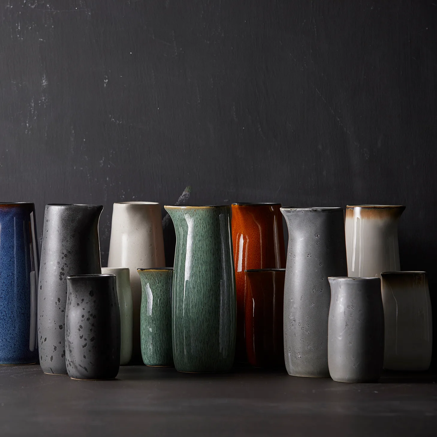 Dzbanek do mleka Bitz 20 cl, Bursztynowy-czarny Bitz