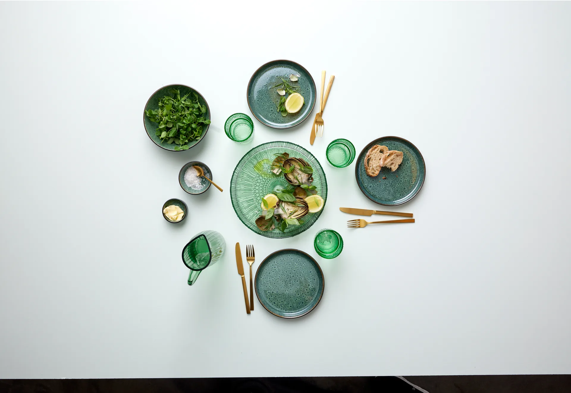 Kusintha półmisek do serwowania okrągłe Ø30 cm, Green Bitz