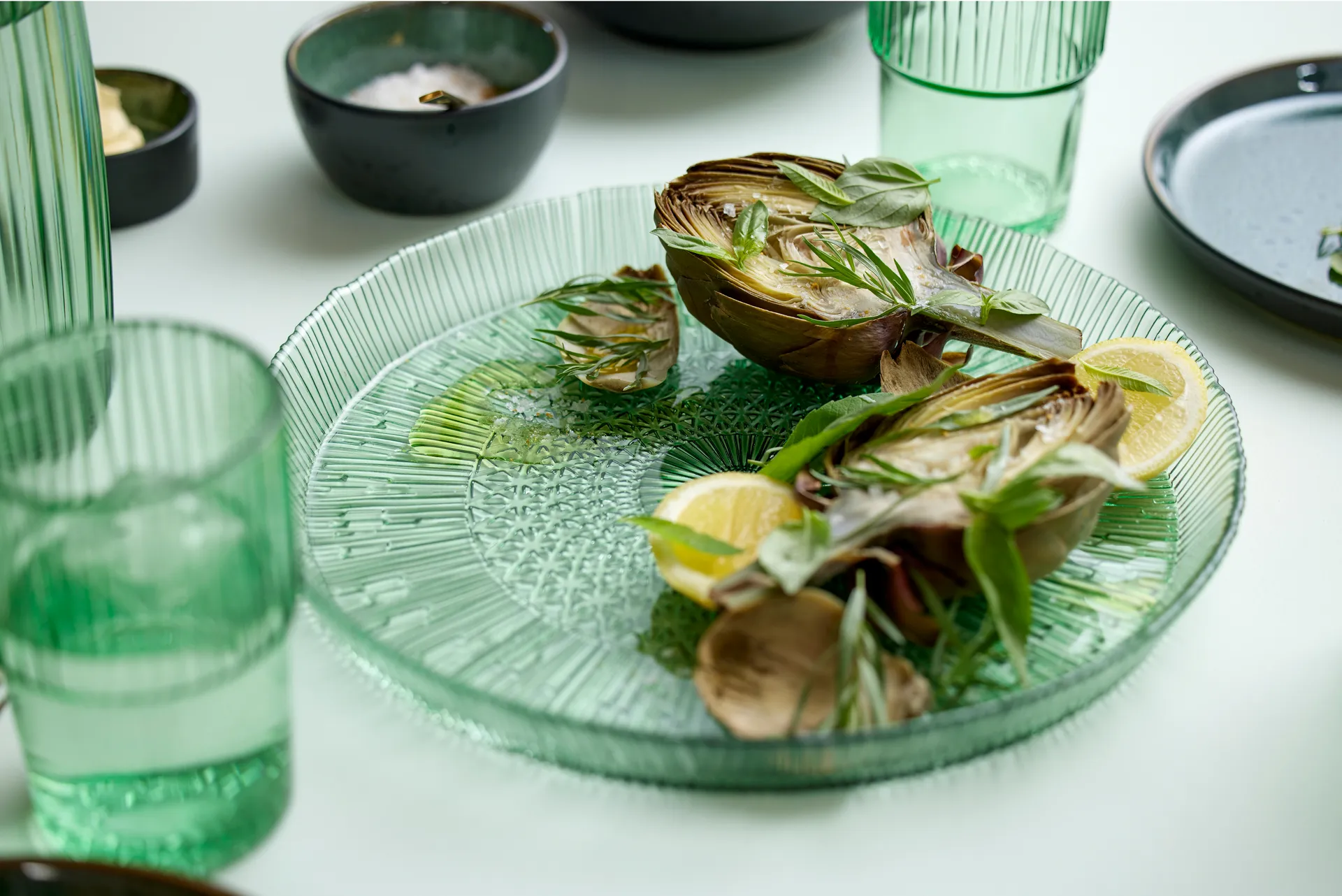 Kusintha półmisek do serwowania okrągłe Ø30 cm, Green Bitz