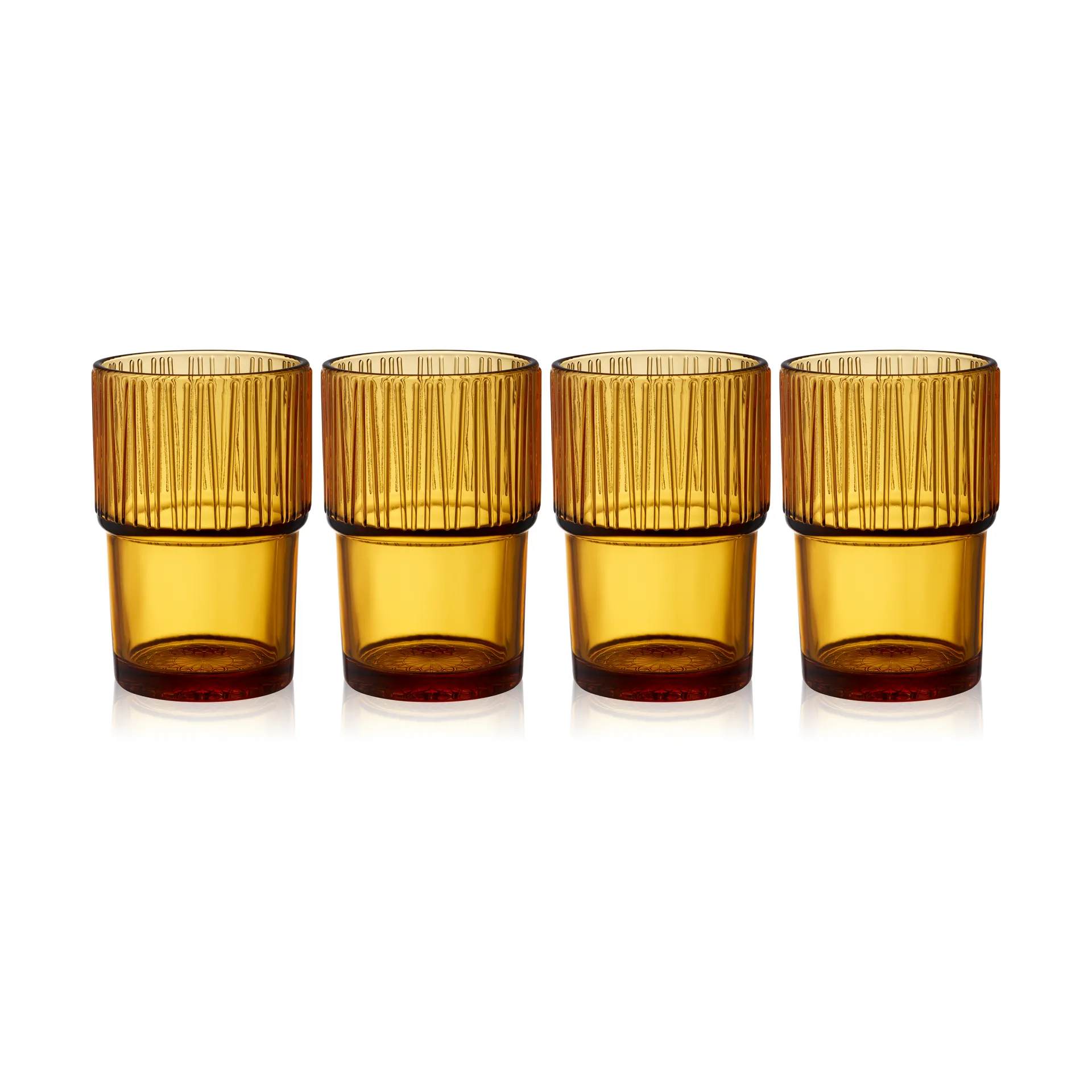 Kusintha szklanka do kawy 380 ml 4-pack, Amber Bitz