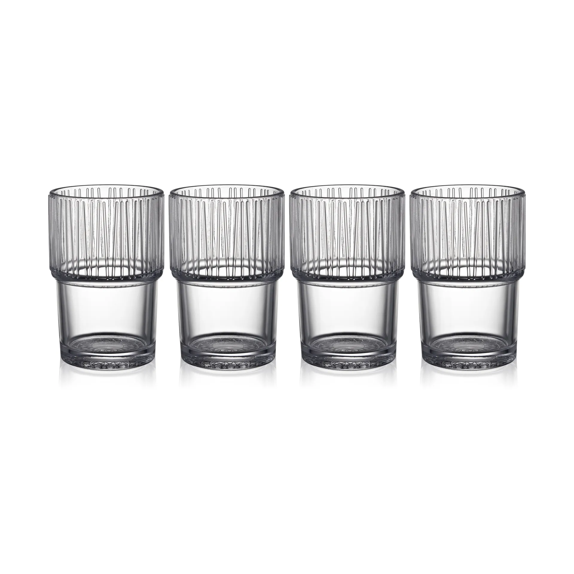 Kusintha szklanka do kawy 380 ml 4-pack, Clear Bitz