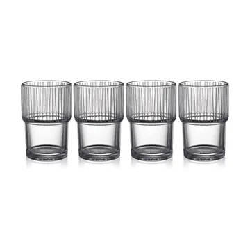 Kusintha szklanka do kawy 380 ml 4-pack - Clear - Bitz