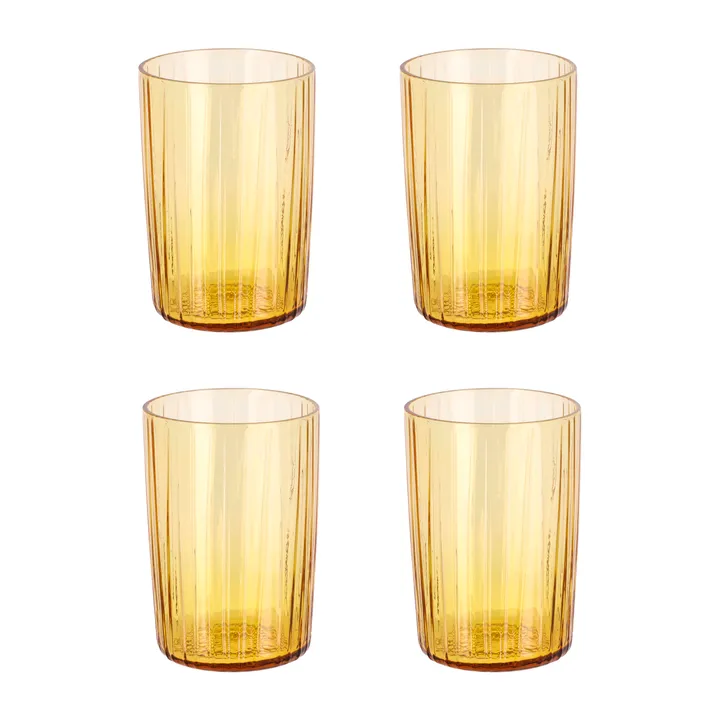 Kusintha szklanki do wody 280 ml, 4‑pak - Amber - Bitz