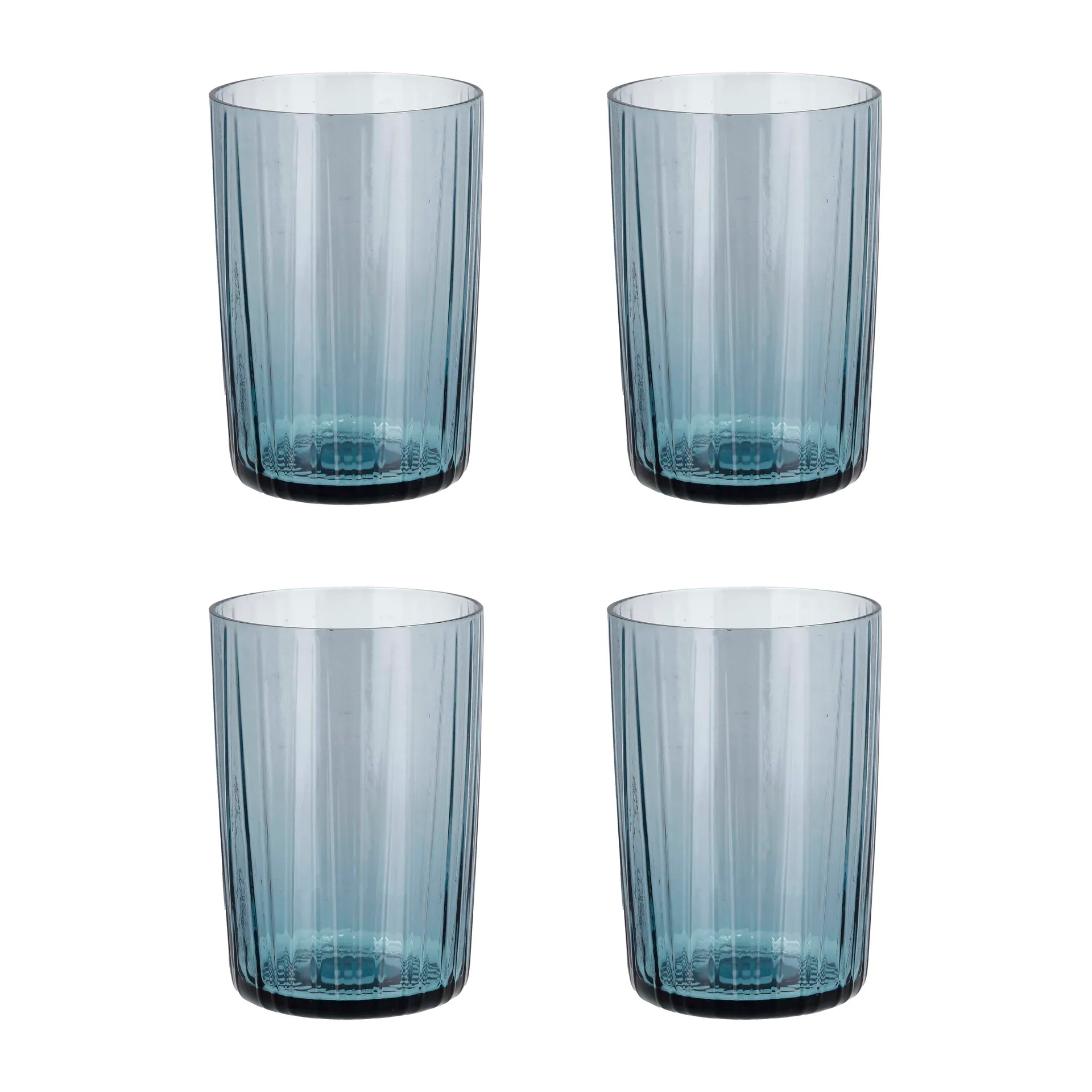 Kusintha szklanki do wody 280 ml, 4‑pak, Niebieski Bitz
