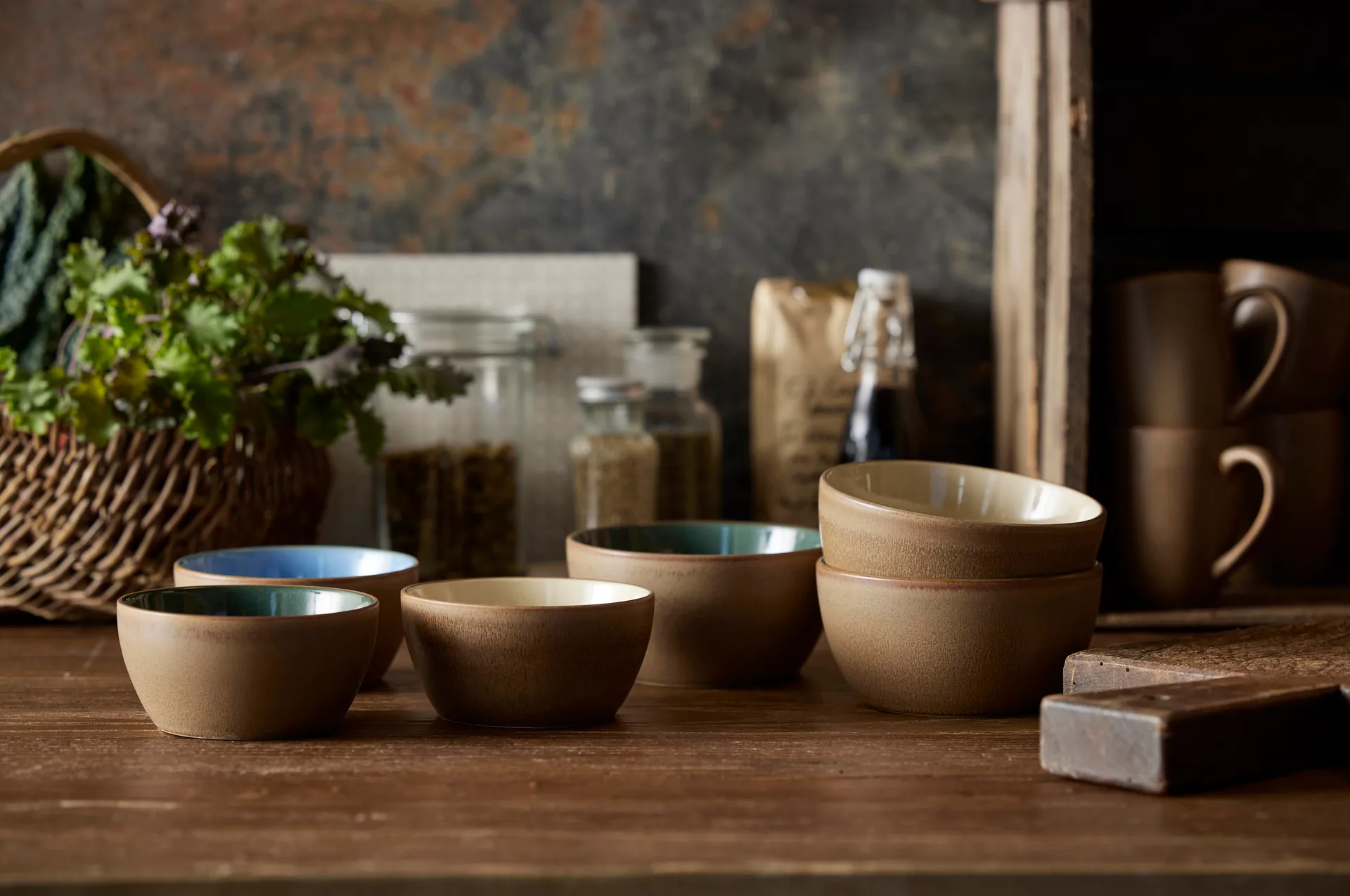 Miska Bitz Wood Ø14 cm, Wood-sand Bitz