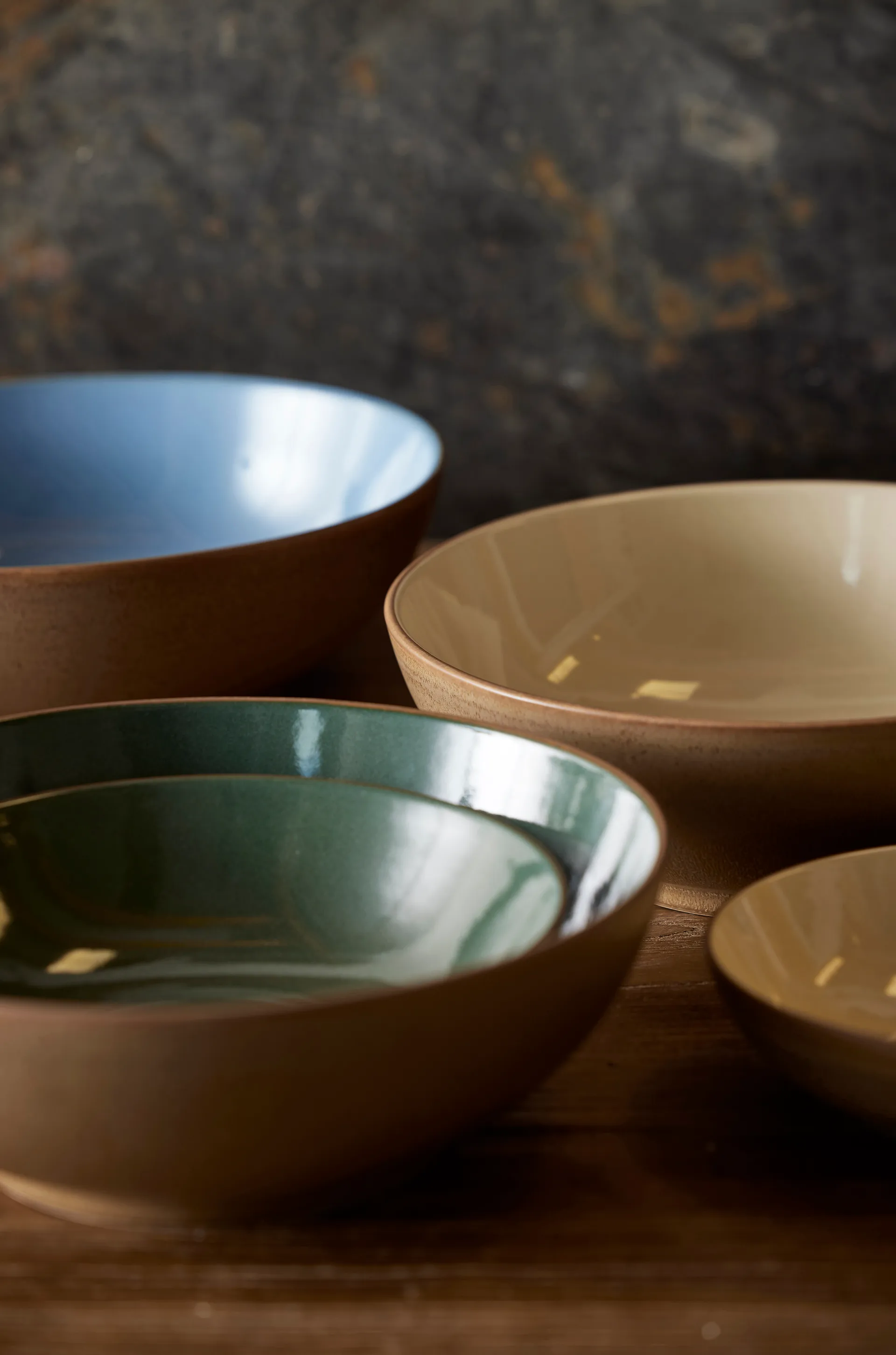 Miska na makaron Bitz Wood Ø20 cm, Wood-sand Bitz