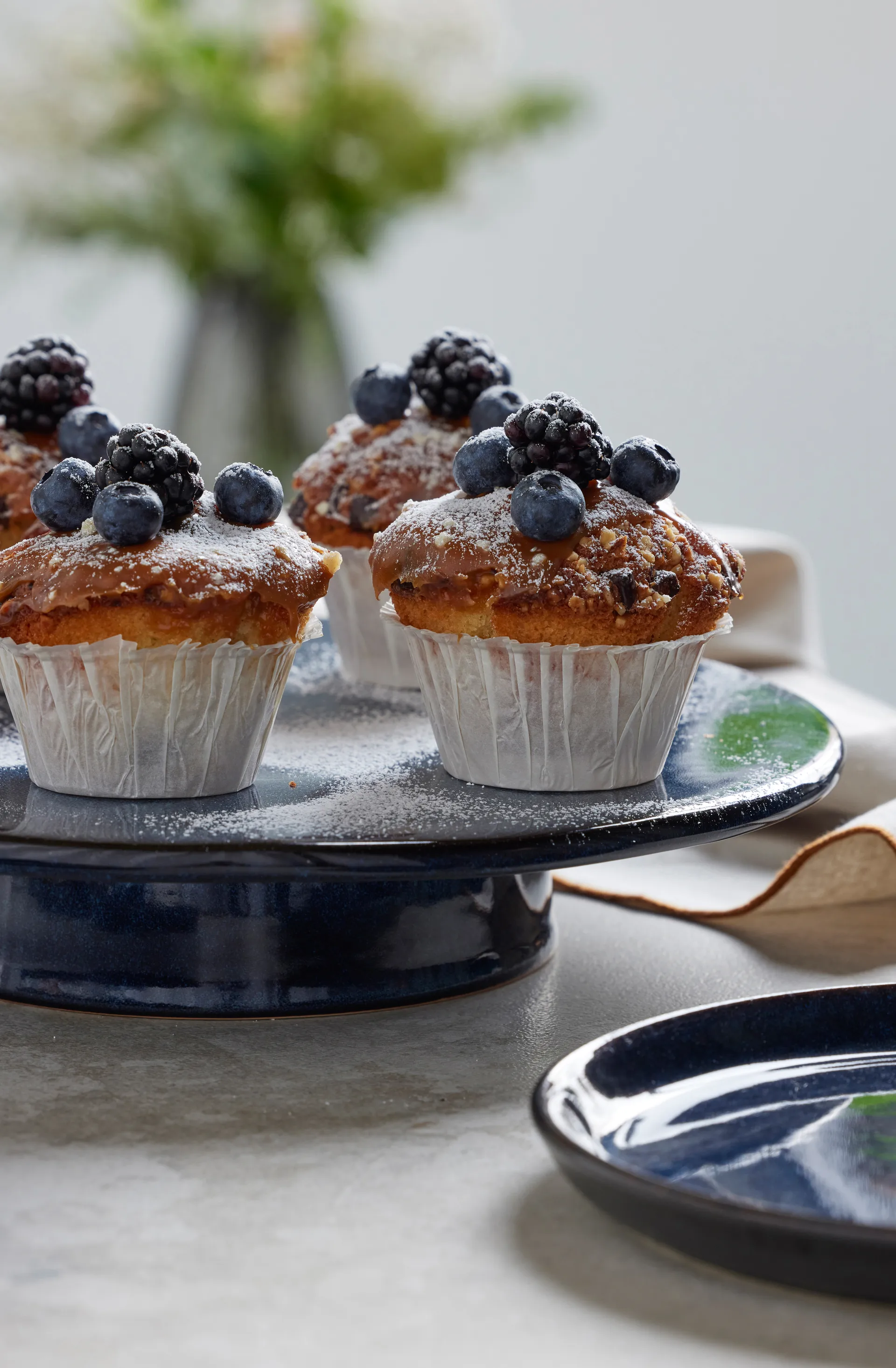 Patera na ciasto Bitz Ø30 cm, Ciemnoniebieska Bitz