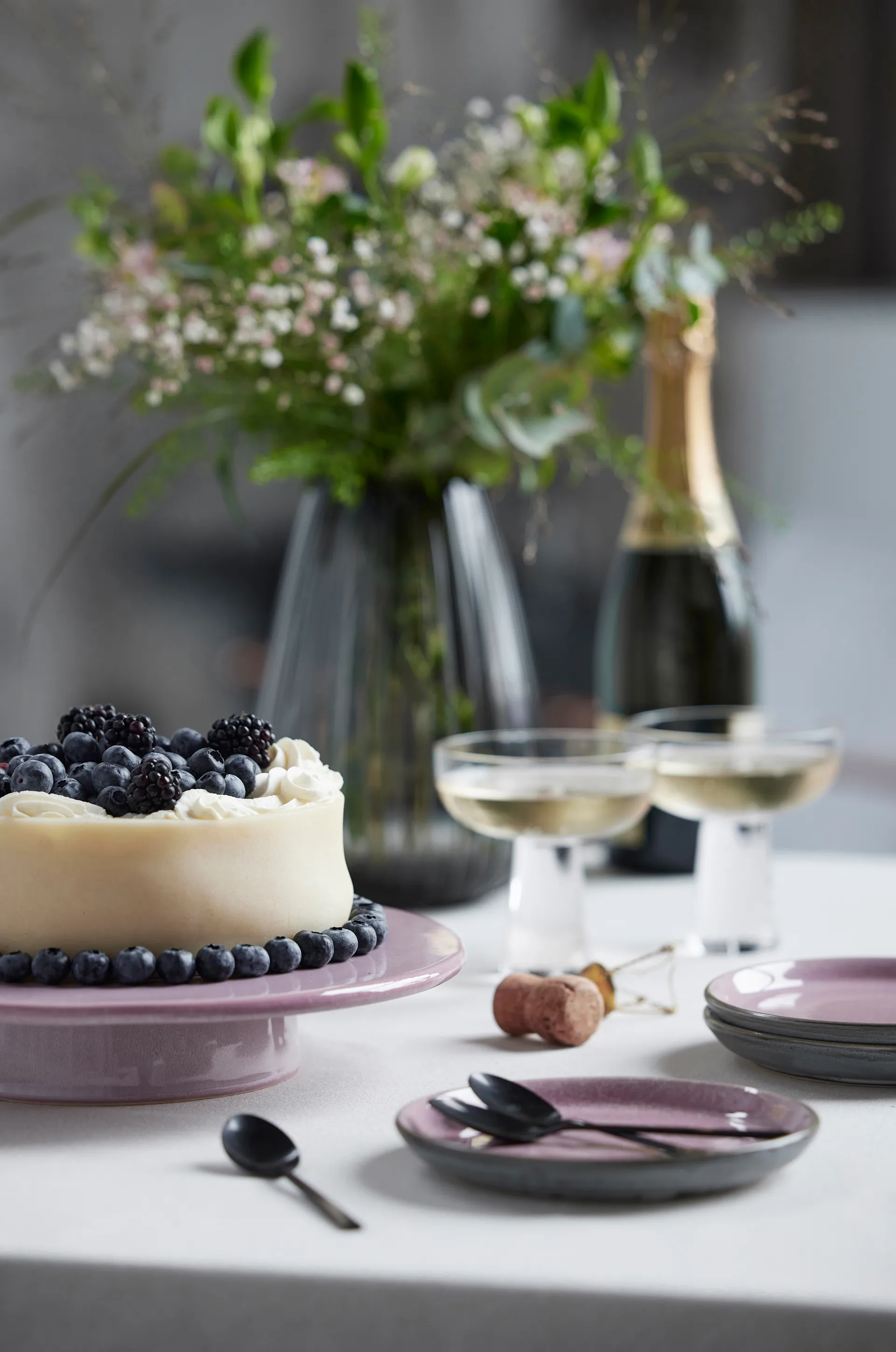 Patera na ciasto Bitz Ø30 cm, Ciemnoniebieska Bitz