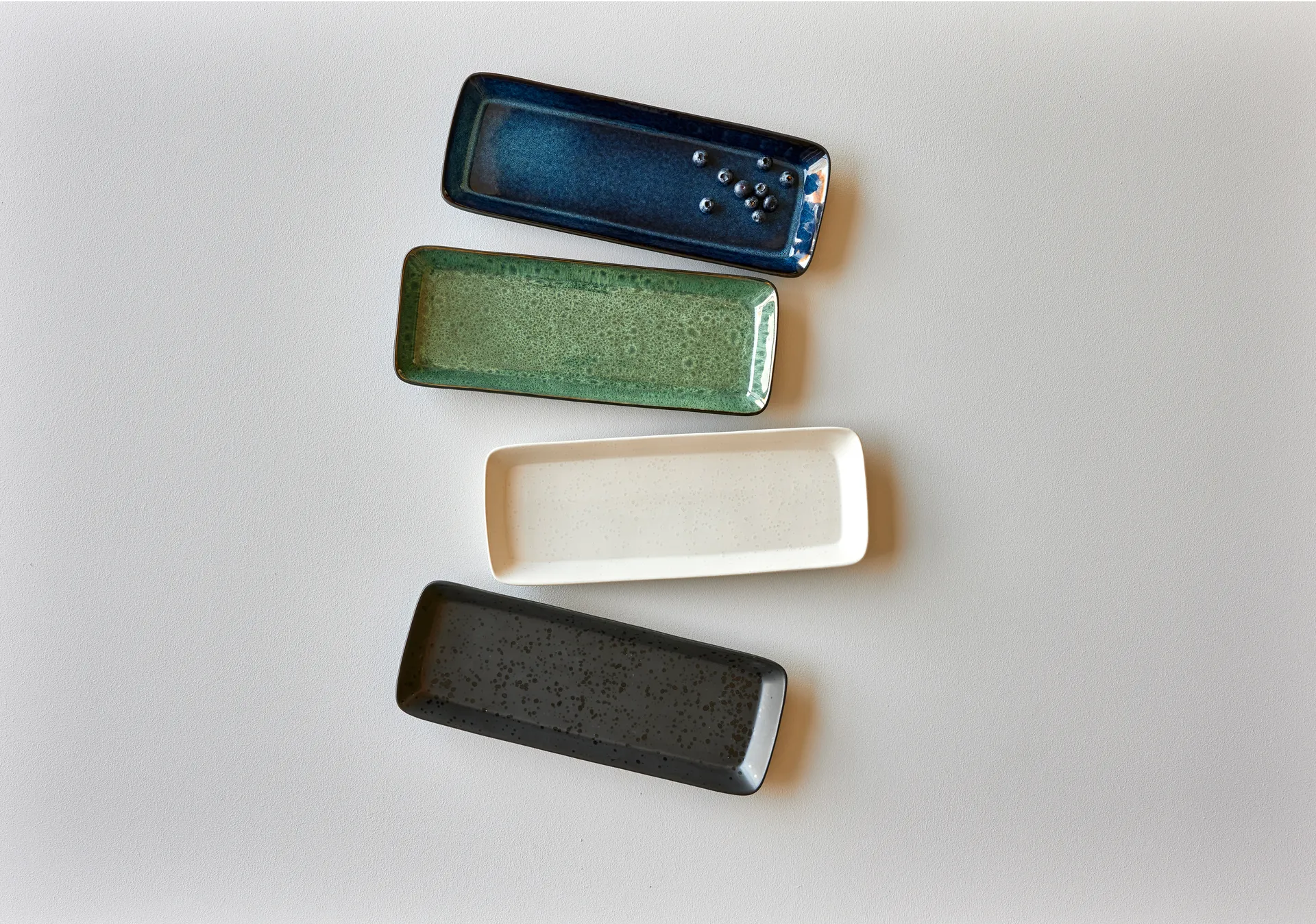 Półmisek Bitz 38x14 cm, Czarny-zielony Bitz