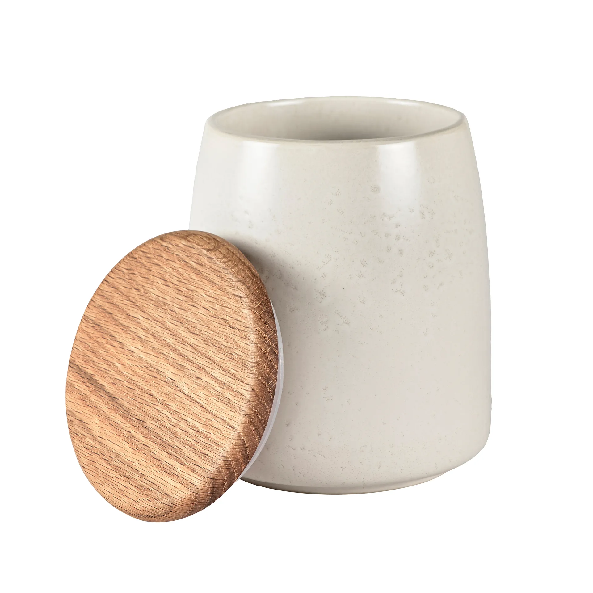 Słoik Bitz z pokrywką matowy 16,5 cm, Matowy kremowy Bitz