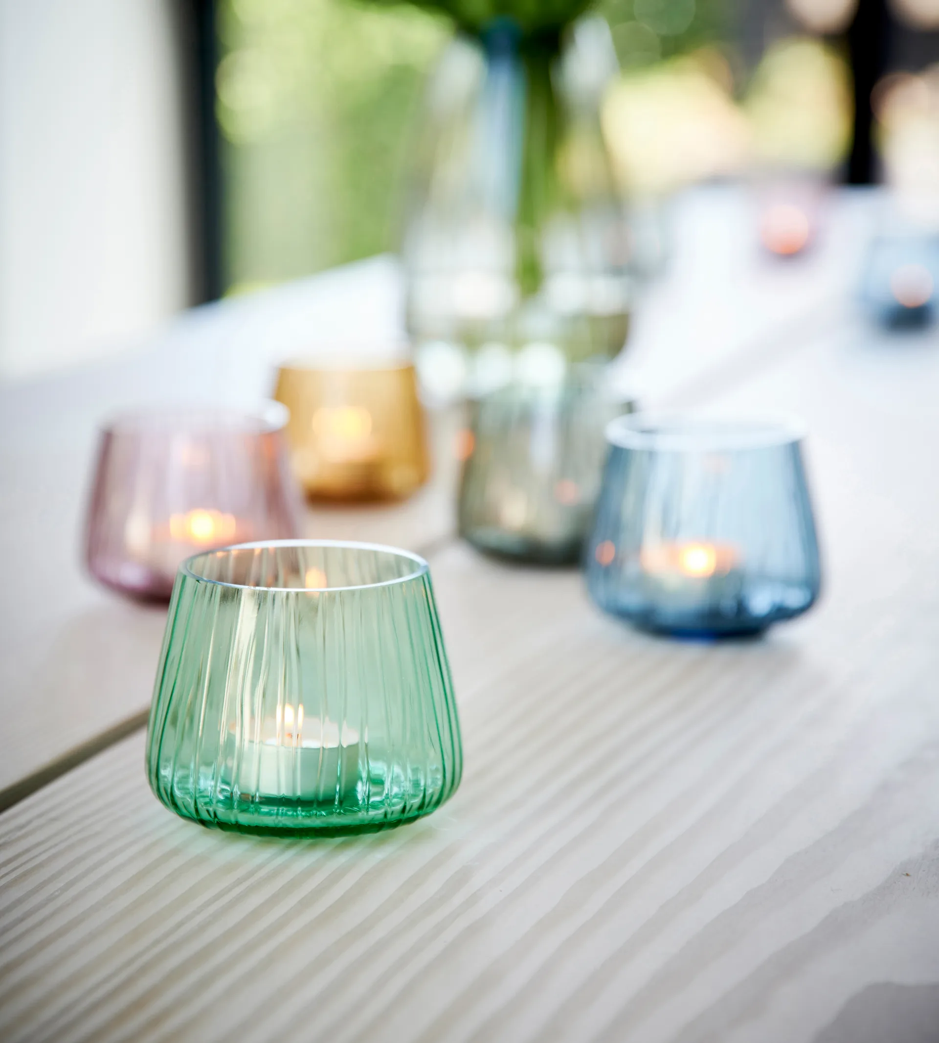 Świecznik na tealight Kusintha 7,5 cm 2-pak, Amber Bitz