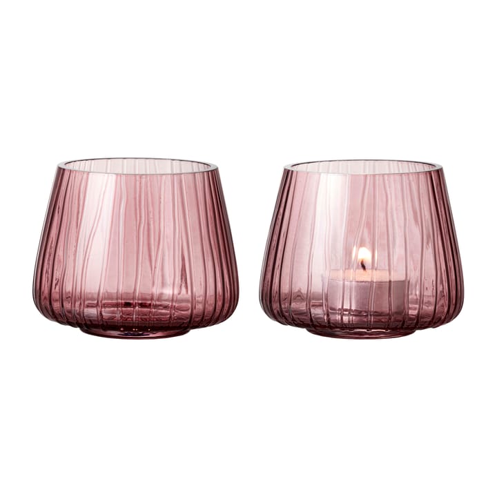 Świecznik na tealight Kusintha 7,5 cm 2-pak - Pink - Bitz