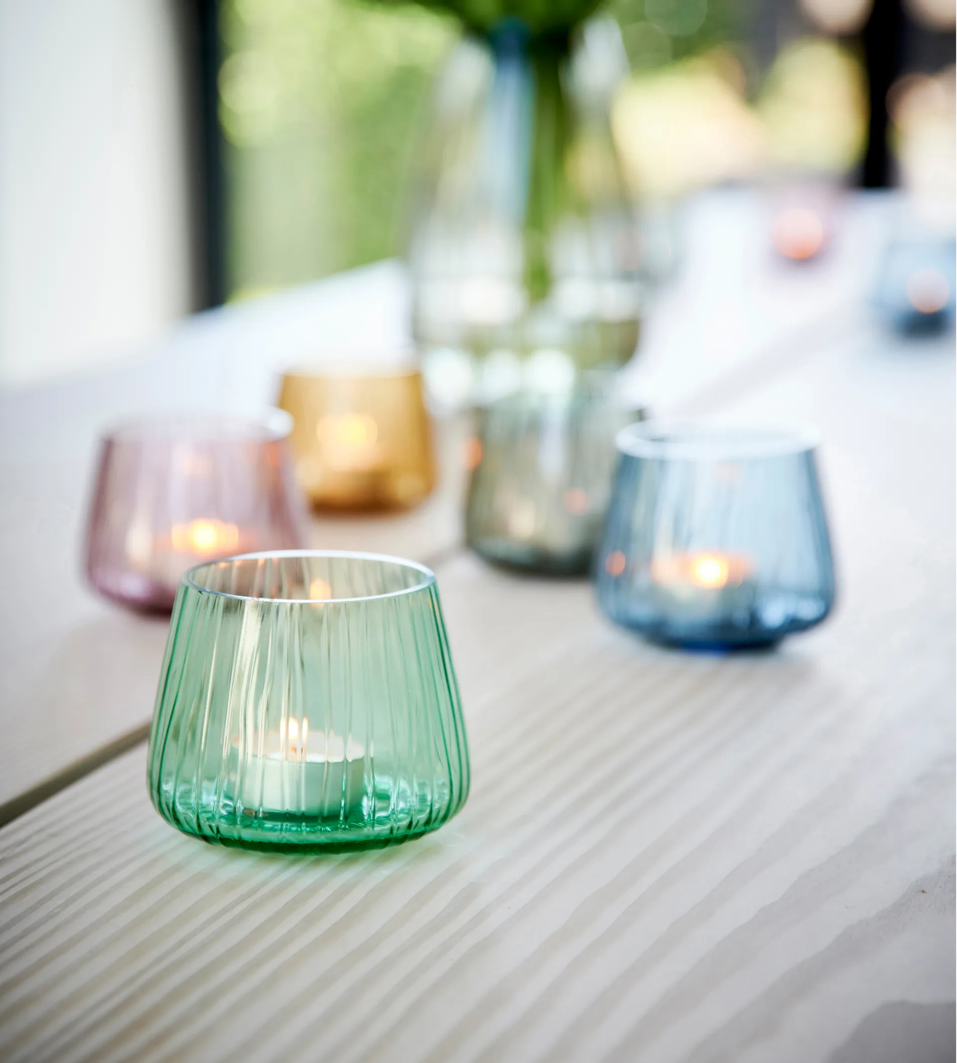 Świecznik na tealight Kusintha 7,5 cm 2-pak, Zielony Bitz