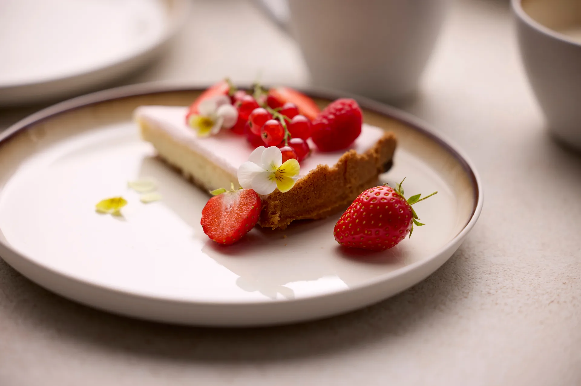 Talerz Bitz Gastro Ø 21 cm, Biało-kremowy Bitz