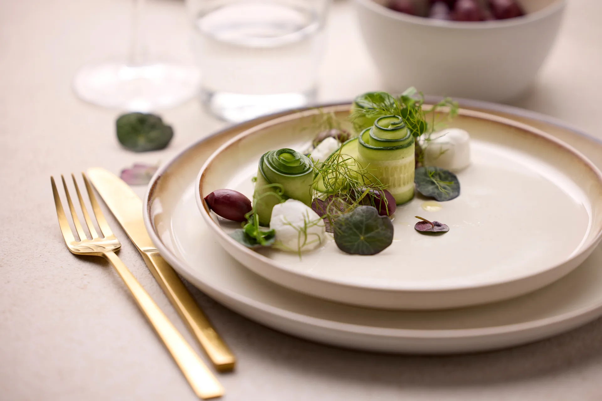 Talerz Bitz Gastro Ø 21 cm, Biało-kremowy Bitz