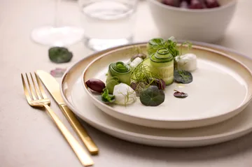 Talerz Bitz Gastro Ø 21 cm - Biało-kremowy - Bitz