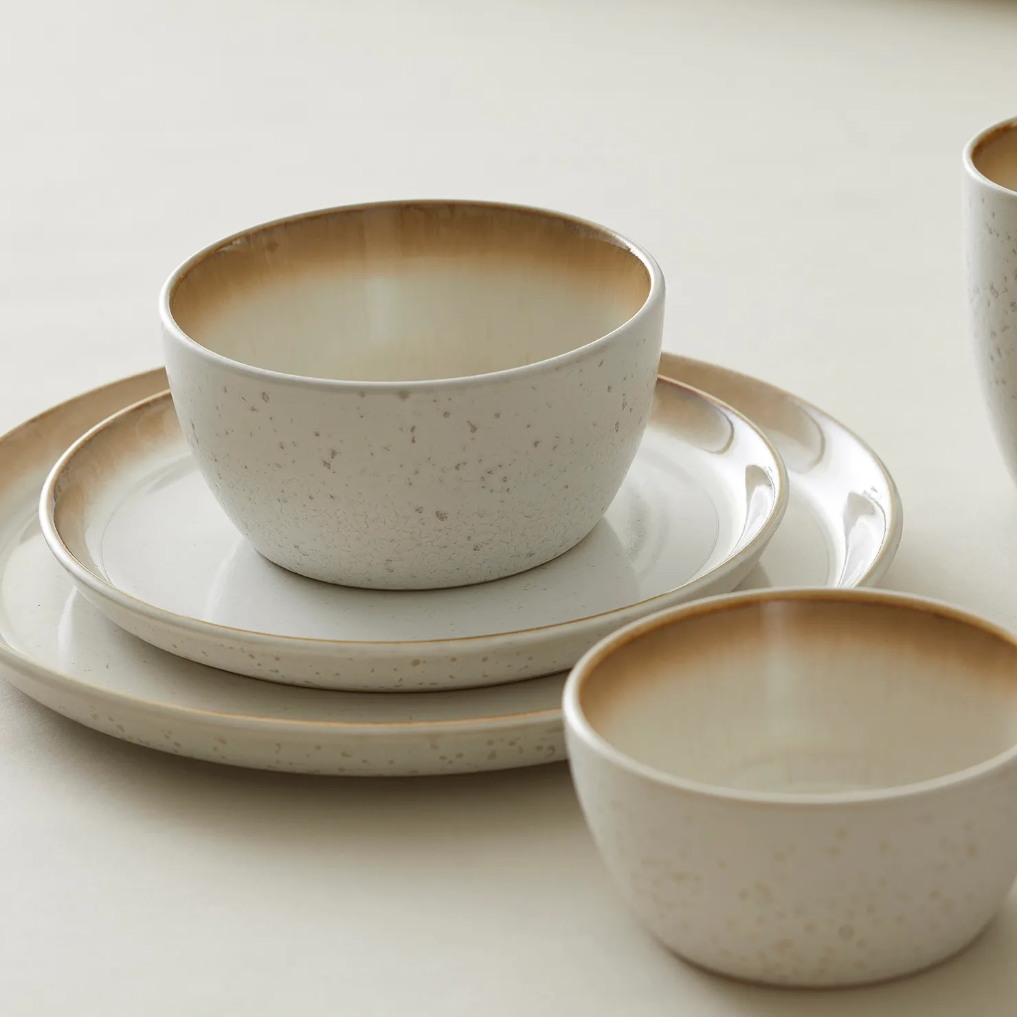 Talerz Bitz Gastro Ø 21 cm, Kremowa biel Bitz