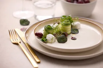 Talerz Bitz Gastro Ø27 cm - Biało-kremowy - Bitz